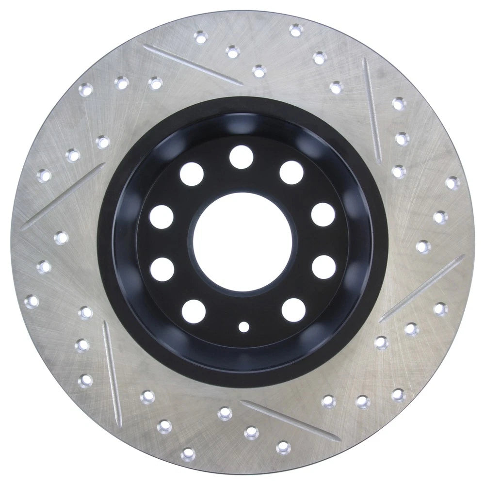 StopTech Slotted & Drilled Brake Rotor - RR | 2010-2014 Volkswagen Golf GTI (127.33099R)