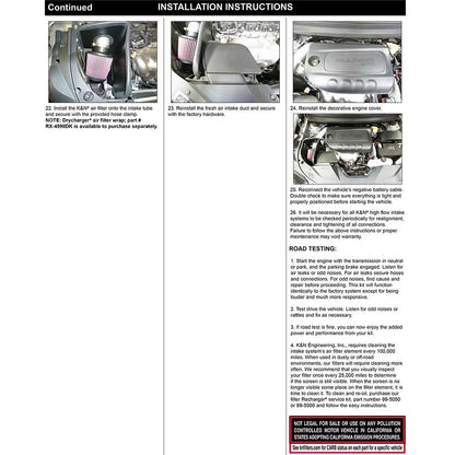 K&N Performance Air Intake Kit | Jeep Cherokee 2.4L (19-20) (77-1577KS)