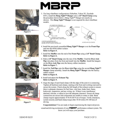 MBRP 3in Aluminized Steel Cat-Back | GM Tahoe/Suburban/Yukon/Escalade (15-20) (S5043AL)