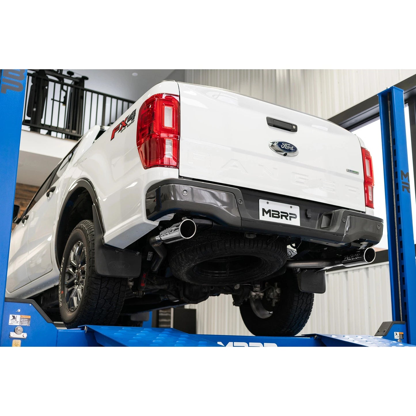 MBRP 3in D&S Cat-Back Exhaust w/ Dual Split & 4in OD Tips | Ford Ranger 19-23 (S5223304)