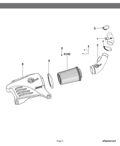 aFe Momentum GT Pro 5R Cold Air Intake System 11-15 BMW 116i/118i (F20/21) L4-1.6L (t) N13