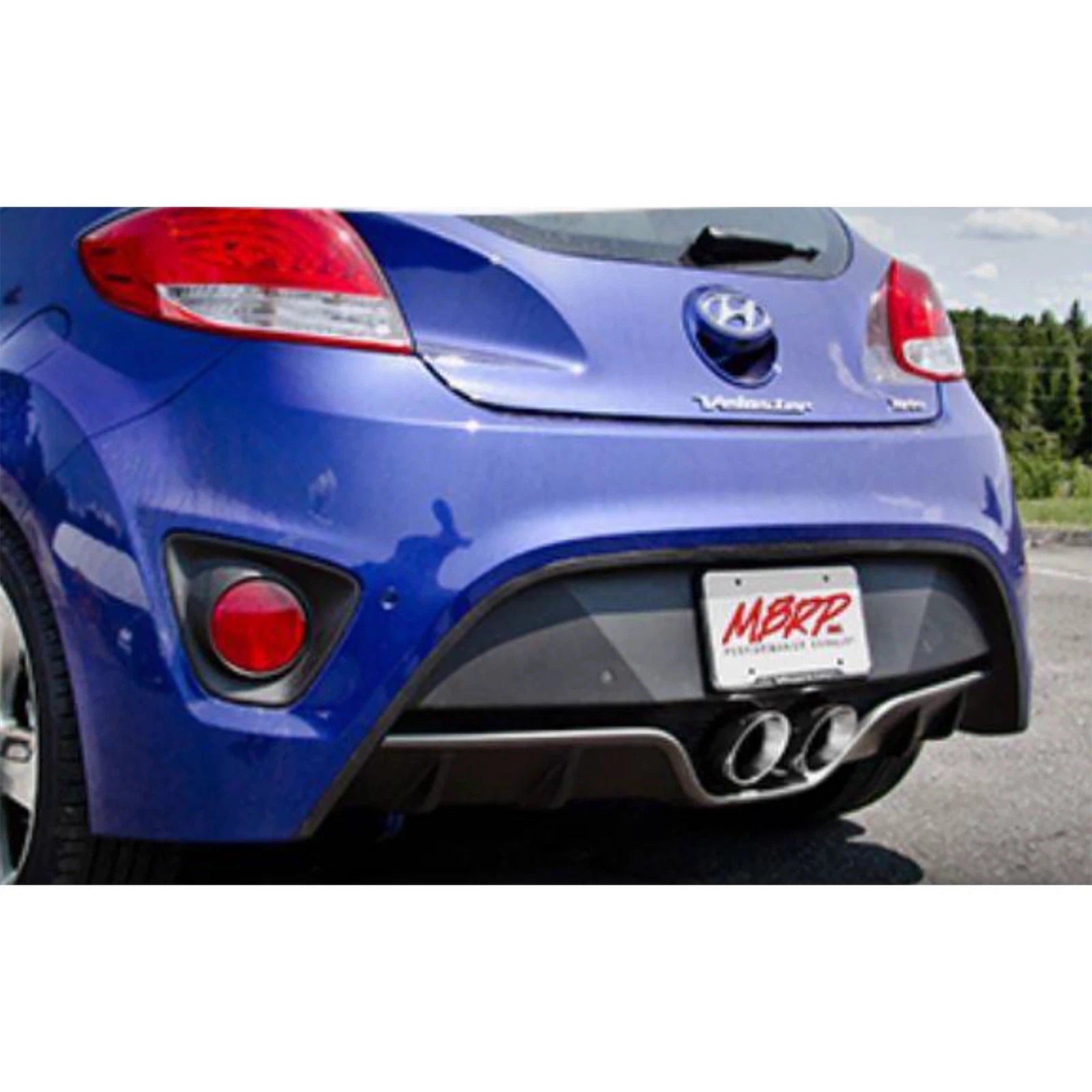 MBRP 2.5in T304 D&S Cat-Back Dual Rear Exit w/ 4in OD Tips | Veloster Turbo (13-18) (S4703304)