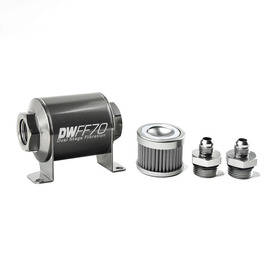 DeatschWerks Universal 70mm 100 Micron Fuel Filter Kit (8-03-070-100K-10/-38/-516/-6/-8)