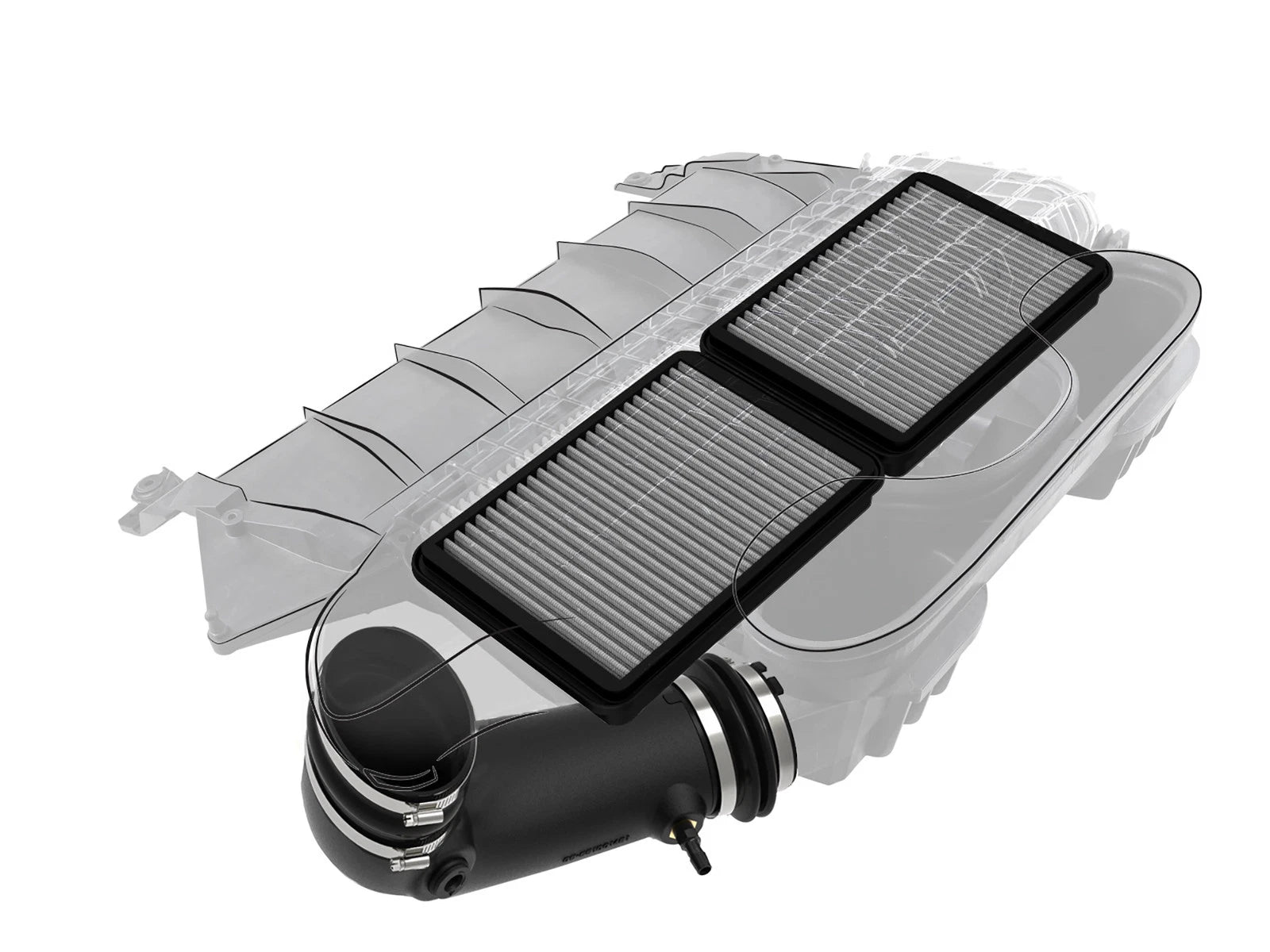 aFe Super Stock Induction System w/ Pro DRY S Filter | Ram 1500 TRX 6.2L (21-23) (55-10014D)