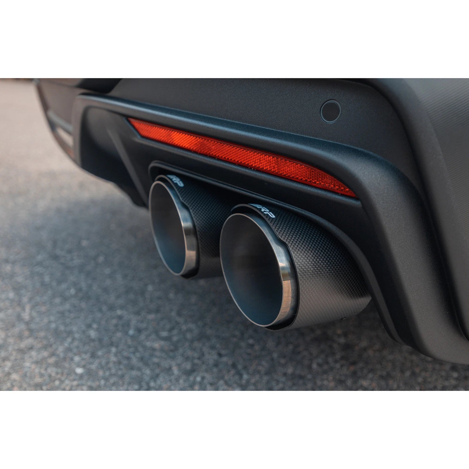 MBRP 2024 Ford Mustang Dark Horse 3in Dual Split Rear Exit Exhaust w/ Quad CF Tips | Ford Mustang (24+) (S72843CF)
