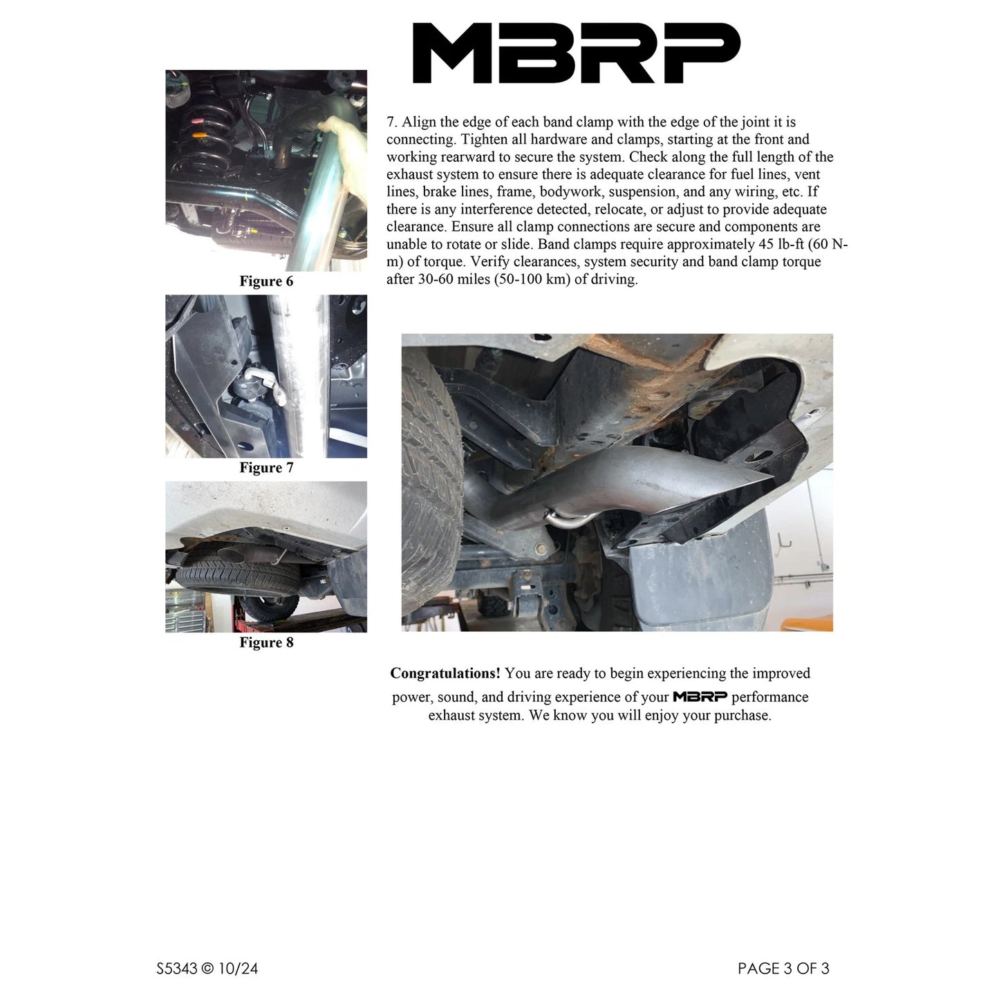 MBRP 3in 2.5in Cat-Back High-Clearance Single Rear Exit Exhaust | Toyota 4Runner (04-21) (S5343AL)