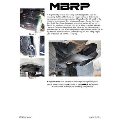 MBRP 3in 2.5in Cat-Back High-Clearance Single Rear Exit Exhaust | Toyota 4Runner (04-21) (S5343AL)