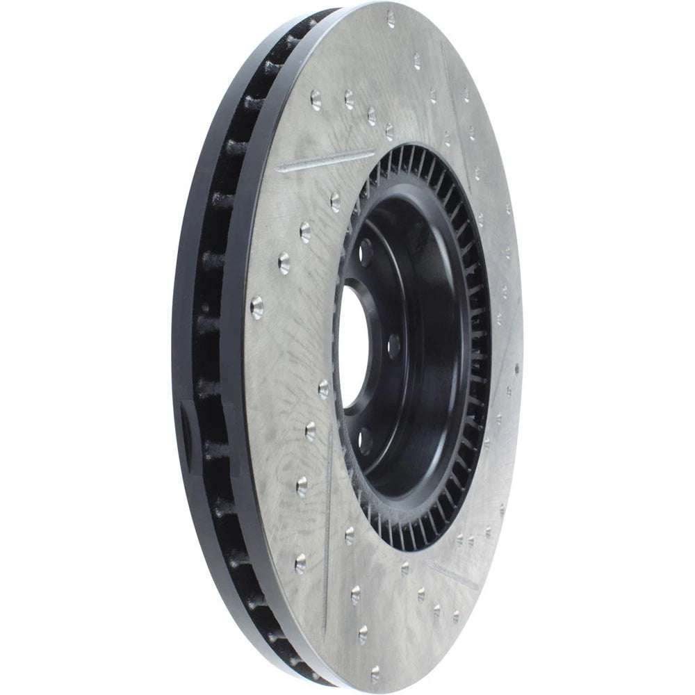 StopTech 127.33134R Front Right Drilled Disc Brake Rotor for 12-19 A6 / 11-18 A7