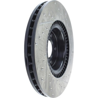 StopTech 127.33134R Front Right Drilled Disc Brake Rotor for 12-19 A6 / 11-18 A7