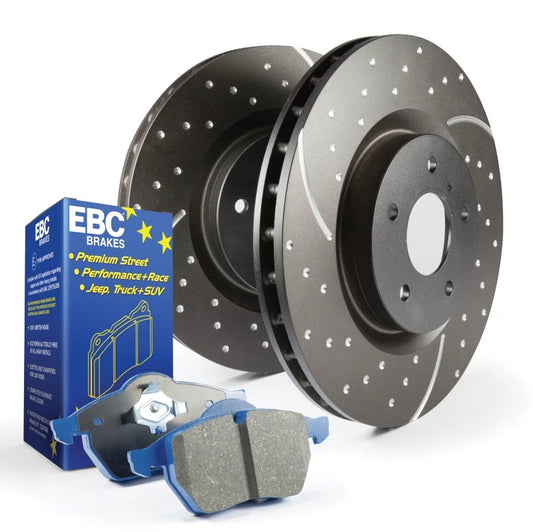 EBC Brakes S6KF1116 S6 Bluestuff Brake Pad and GD brake Rotor Kit For Nissan