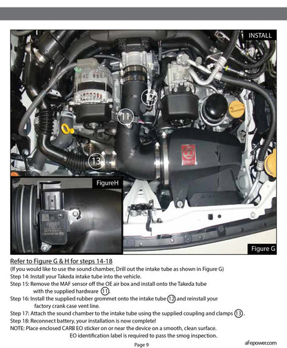aFe Takeda Momentum Sealed CAI | Scion FR-S (13) (TM-2013B-D)