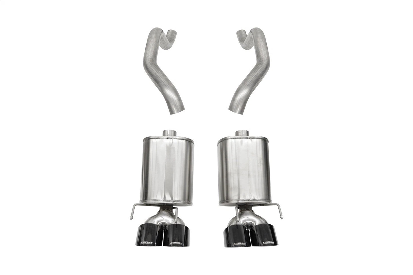 CORSA Xtreme, Sport / 2.5 in Axle-Back 4.5 in Twin Tips | 2005-2008 Corvette C6 (21010, 21009)