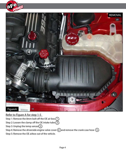 aFe Magnum FORCE Stage-2 Cold Air Intake | Dodge Challenger/Charger / Chrysler 300 SRT8 (51-12172)
