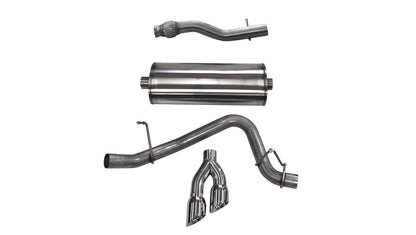 CORSA Sport / 3.0 in Cat-Back 4.0 in Twin Tips | 2015-2020 Suburban, Yukon XL 5.3L (14748)