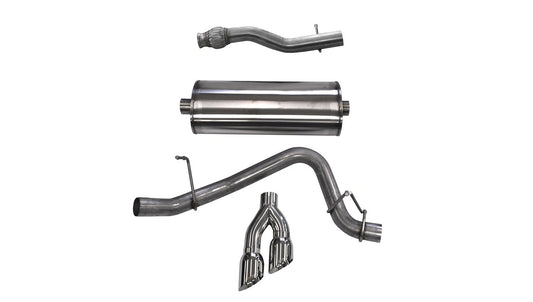 CORSA Sport / 3.0 in Cat-Back 4.0 in Twin Tips | 2015-2020 Suburban, Yukon XL 5.3L (14748)