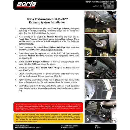 Borla Cat-Back Exhaust System - Touring | Multiple Fitments (140544)