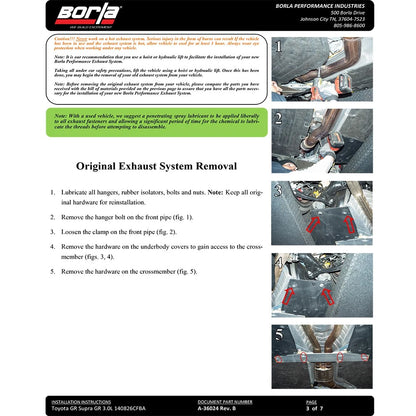 Borla ATAK Cat-Back Exhaust System | 2020 - 2026 Toyota GR Supra 3.0L (140826CFBA)