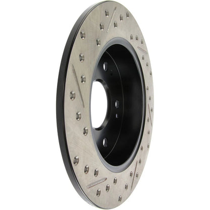Stoptech Slotted And Drilled Rear Brake Rotor | 2006-2009 Honda Civic Ex/Si (127.40040L)