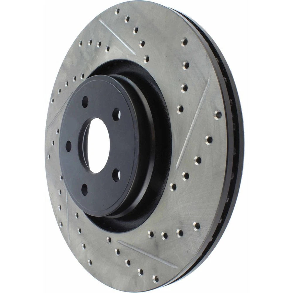 StopTech 127.65146L Front Left Drilled Disc Brake Rotor for 2013-2018 Ford Focus