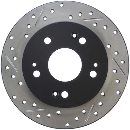 Stoptech Slotted And Drilled Rear Brake Rotor | 2006-2009 Honda Civic Ex/Si (127.40040L)