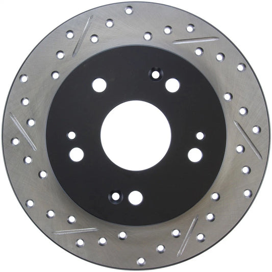 Stoptech Slotted And Drilled Rear Brake Rotor | 2006-2009 Honda Civic Ex/Si (127.40040L)
