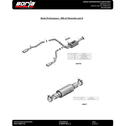 Borla Cat-Back Exhaust System - ATAK | Multiple Fitments (140753)