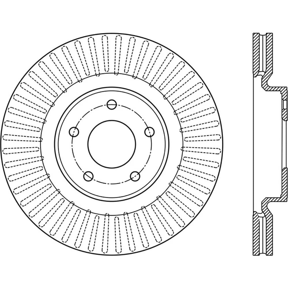 StopTech 126.42120SL Front Left Brake Rotor for 2014-19 QX60 / 13-19 Pathfinder