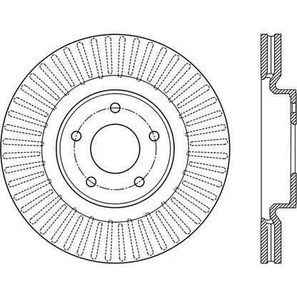 StopTech 126.42120SL Front Left Brake Rotor for 2014-19 QX60 / 13-19 Pathfinder