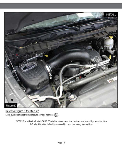 aFe Momentum GT 5R Stage-2 Si Cold Air Intake Dodge Ram 09-24 (54-72102)