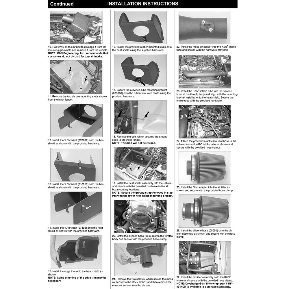 K&N 05 Nissan Pathfinder V6-4.0L Performance Intake Kit | Nissan Pathfinder (05)