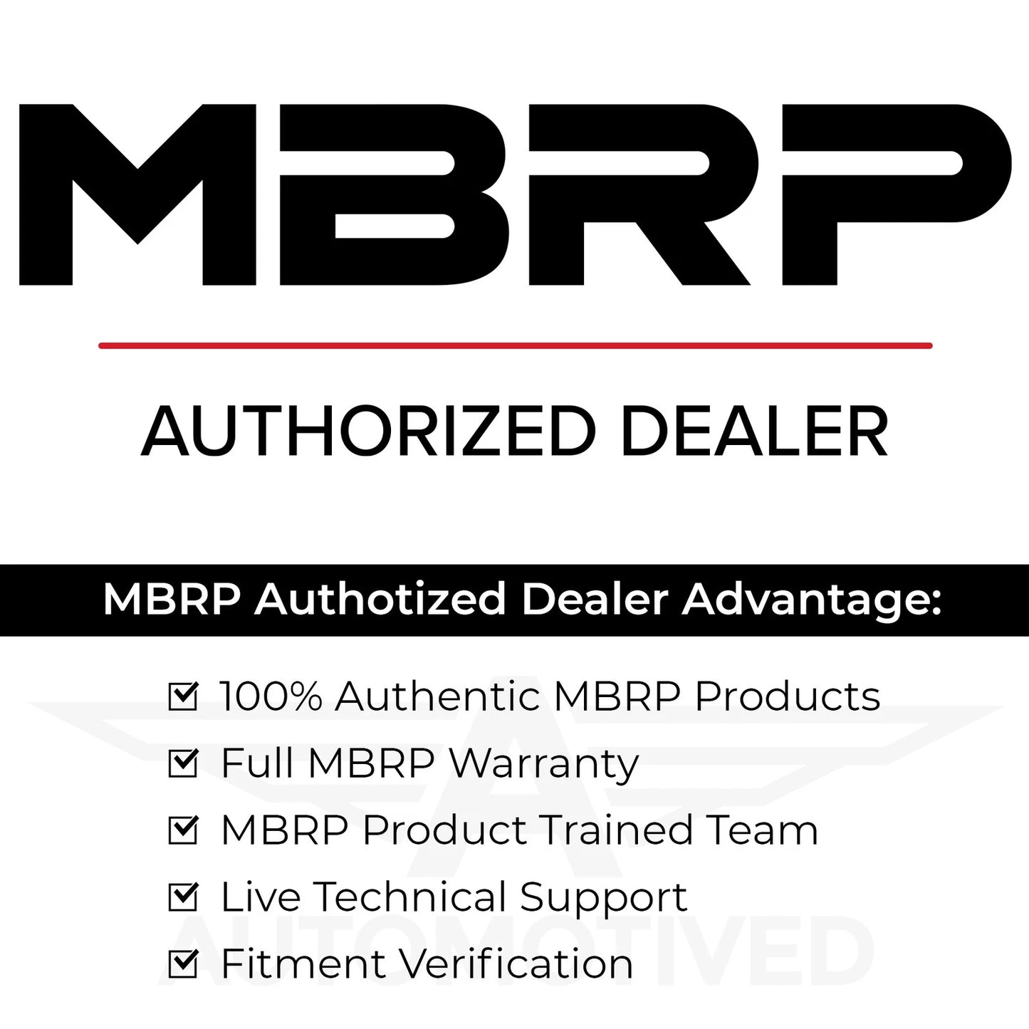 MBRP Armor Plus T409 SS 4in Filter Back Side Exit Exhaust | F-250/350/450 11-16 (S6287SLM)