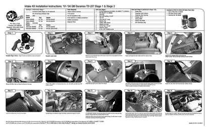 aFe Magnum FORCE Stage-2 Cold Air Intake | GM Diesel Trucks LB7 V8-6.6L (01-04) (54-10782)