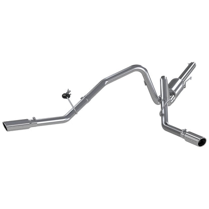 MBRP 3in. Cat-Back Dual Split Side Exit Exhaust | Ford F150 (04-08) 4.6L/5.4L EC/CC-SB (S5204AL)