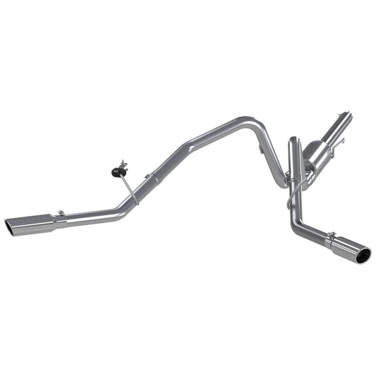 MBRP 3in. Cat-Back Dual Split Side Exit Exhaust | Ford F150 (04-08) 4.6L/5.4L EC/CC-SB (S5204AL)