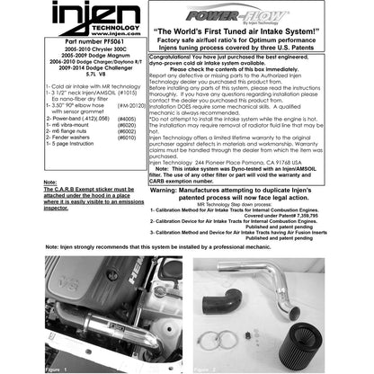 Injen CAI | Chrysler 300/Dodge Challenger/Charger (05-10) (PF5061WB)