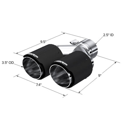 MBRP Dual Wall Angle Cut Dual 3.5-Inch Outlet | Universal (T5170CF)