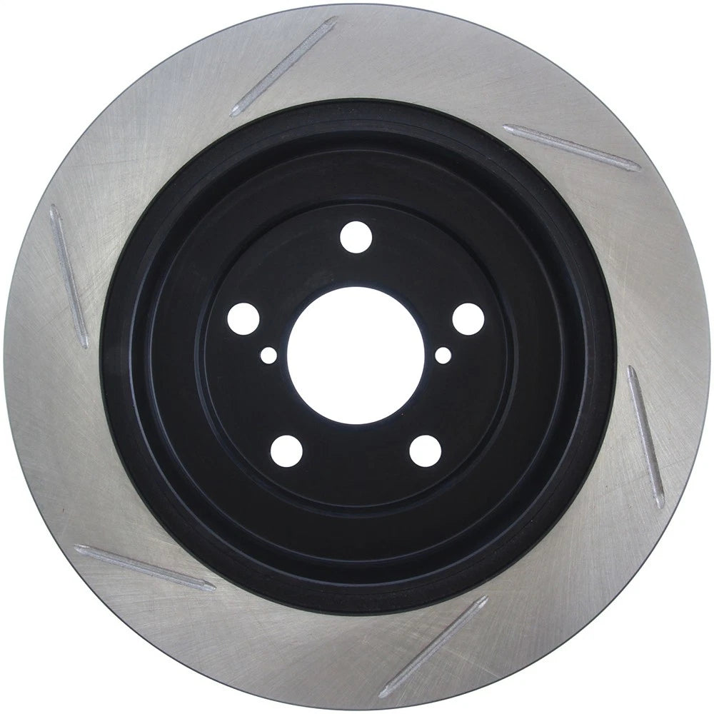 Stoptech Power Slot Rear Shortstop Slotted Brake Rotor | 2002-2005 Subaru WRX (126.47011SL)