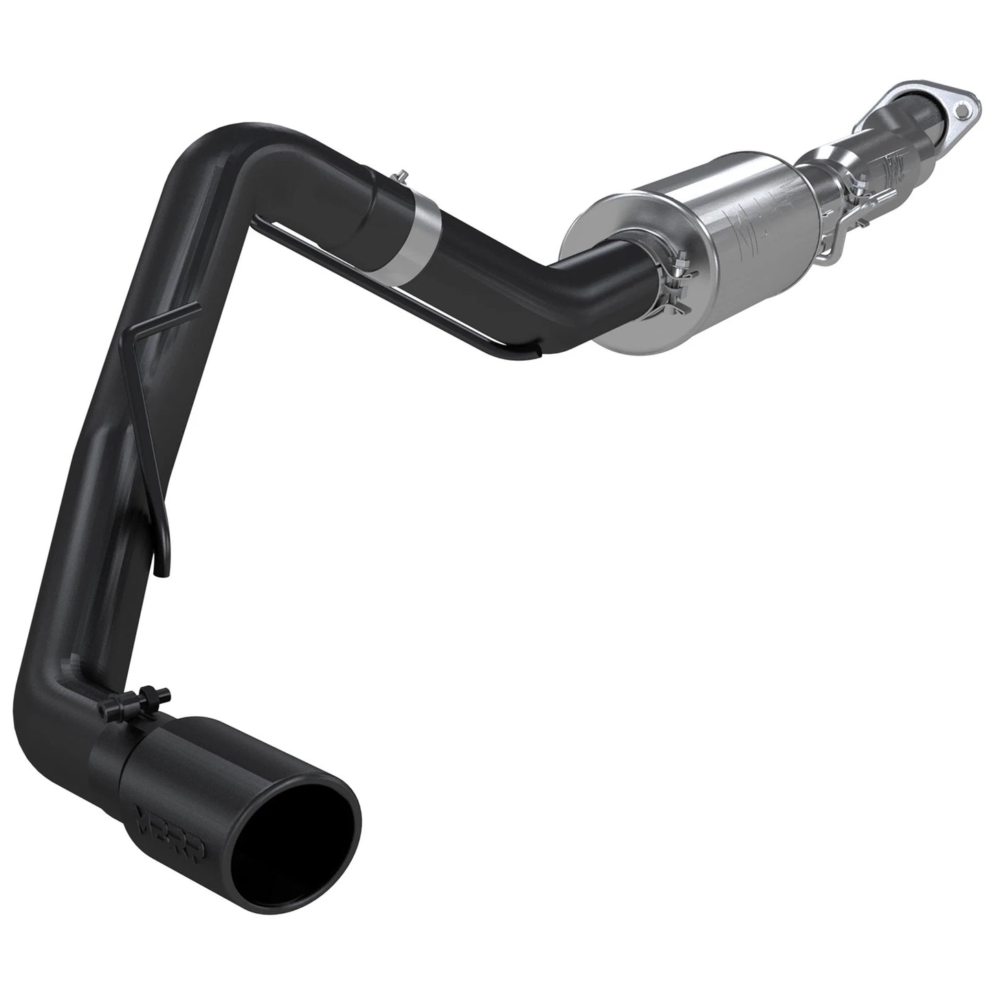 MBRP 3in Cat Back Single Side Exit Black Coated Exhaust System | Ford F150 (11-14) (S5230BLK)