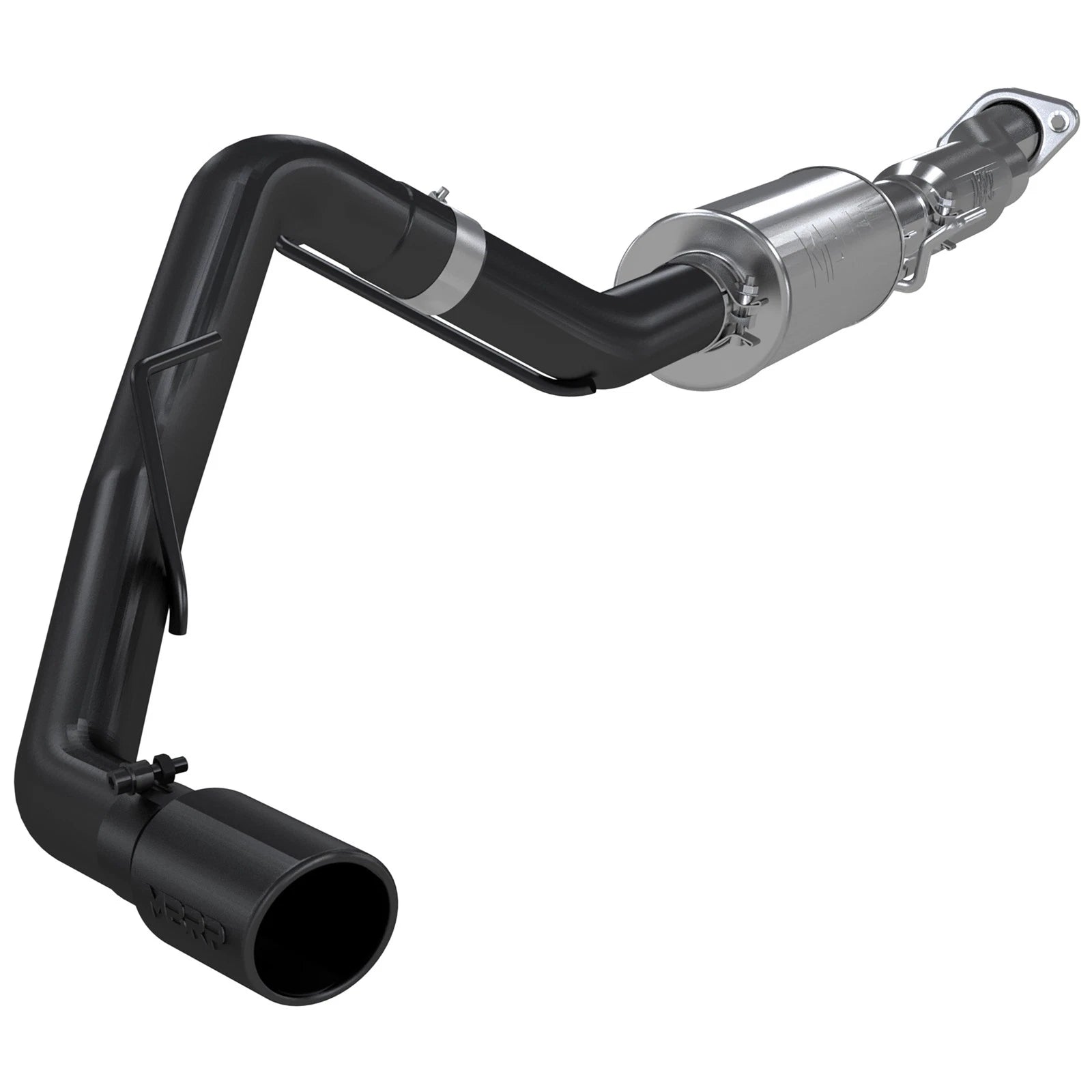 MBRP 3in Cat Back Single Side Exit Black Coated Exhaust System | Ford F150 (11-14) (S5230BLK)