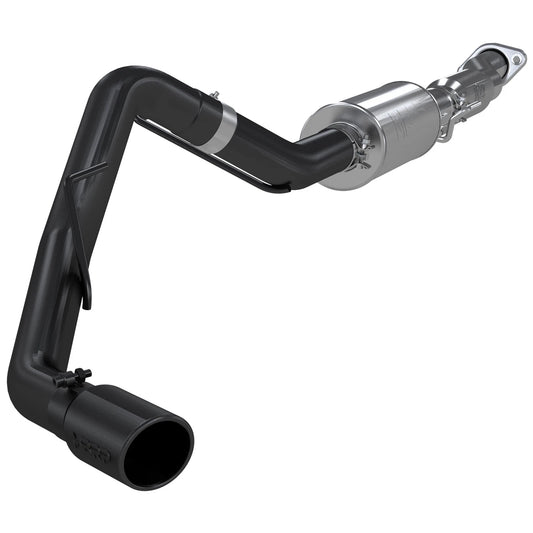 MBRP 3in Cat Back Single Side Exit Black Coated Exhaust System | Ford F150 (11-14) (S5230BLK)