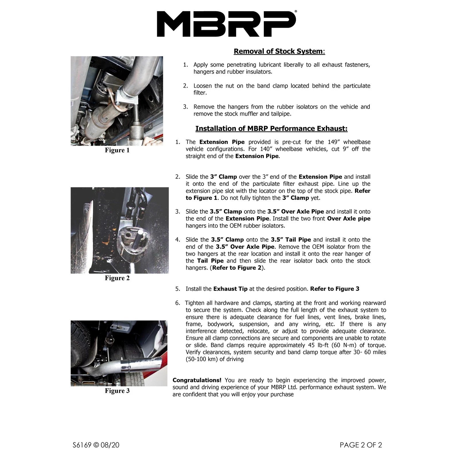 MBRP 3.5in Filter Back Exhaust Single Side Exit T409 | Dodge Ram 1500 3.0L EcoDiesel (14) (S6169409)