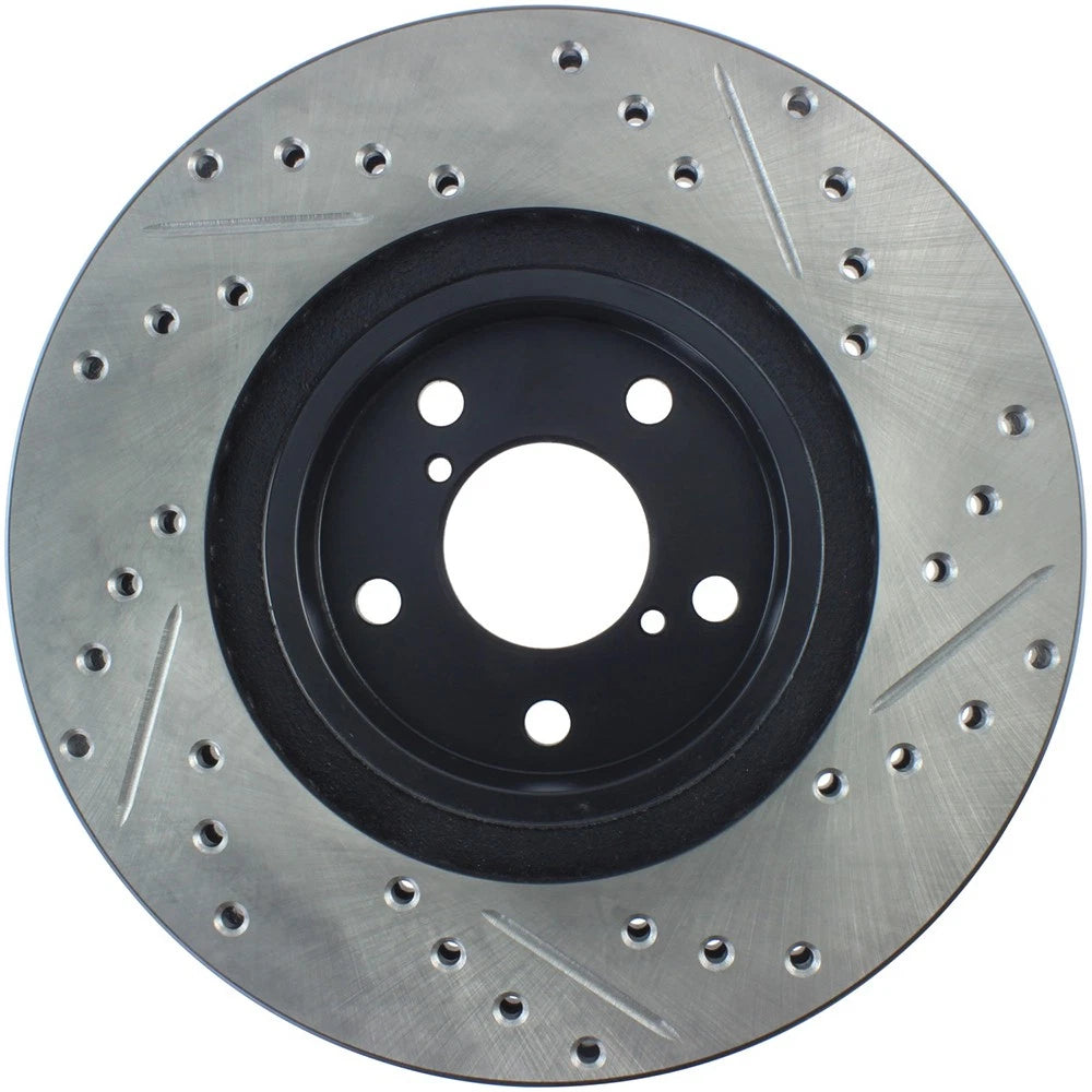 StopTech 127.47012R Front Right Drilled Brake Rotor for 1998-2016 Subaru Impreza