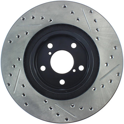 StopTech 127.47012R Front Right Drilled Brake Rotor for 1998-2016 Subaru Impreza