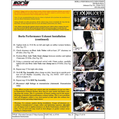 Borla Axle-Back Exhaust System - ATAK | Multiple Fitments (11905)