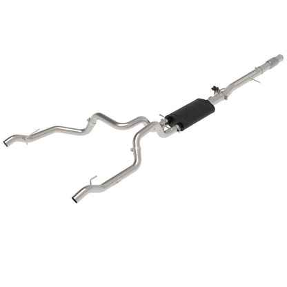 aFe Gemini XV 3in to Dual 3in 304 SS Cat-Back Exhaust | Chevy Silverado 1500 (19-22) (49-34140)