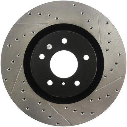 StopTech 127.42076L Front Left Drilled Brake Rotor for 2003-04 G35 / 03-08 350Z