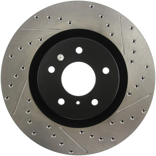 StopTech 127.42076L Front Left Drilled Brake Rotor for 2003-04 G35 / 03-08 350Z
