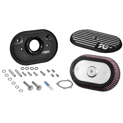 K&N Street Metal Intake System | Harley-Davidson Road King F/I 88cl Side Draft Dyna/Softail (RK-3953)
