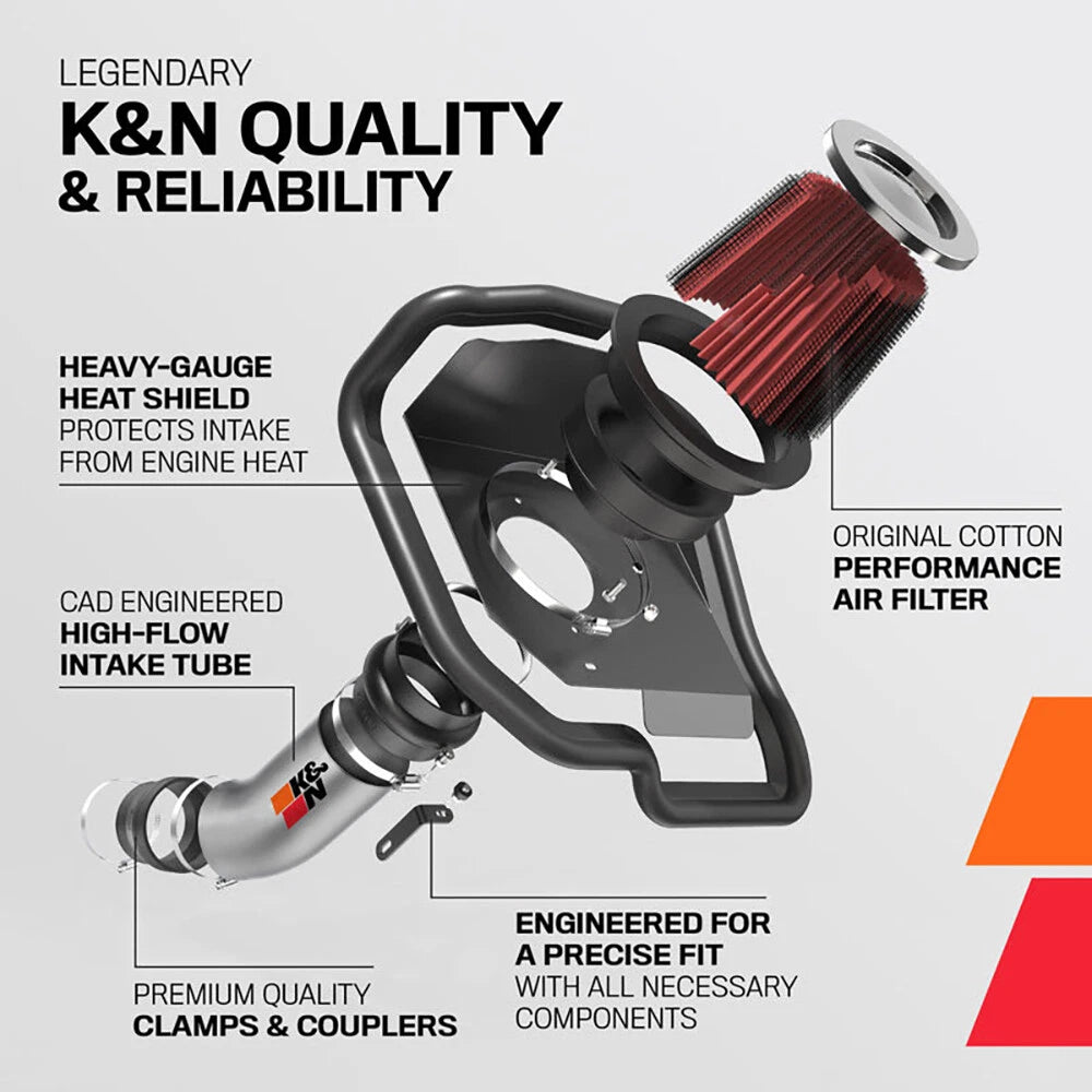 K&N Performance Air Intake System | Ford F-150 (15-22) 3.5L V6 (77-2617KC)