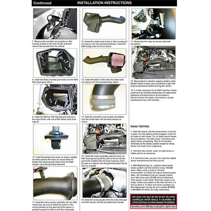 K&N 63 Series AirCharger Performance Intake | Ford F250 V8-6.7L DSL (20-21) (63-2613)
